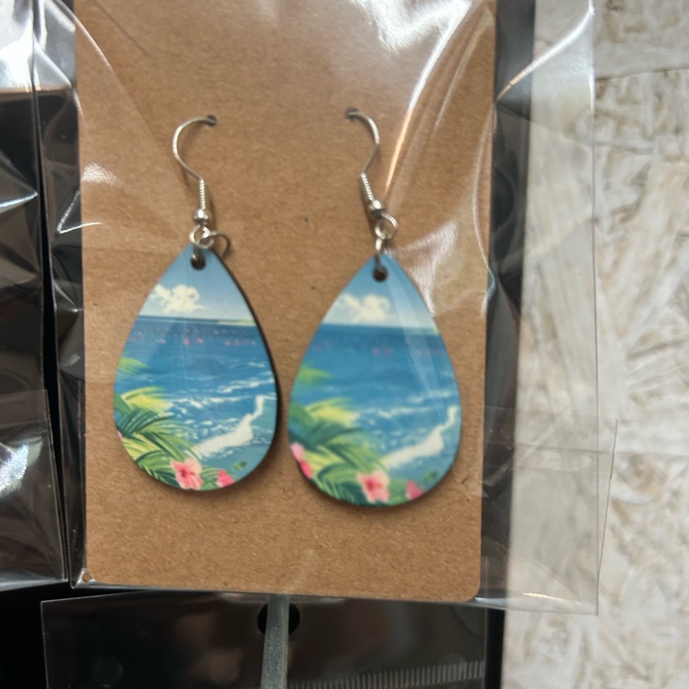 Tropical Teardrop Earrings